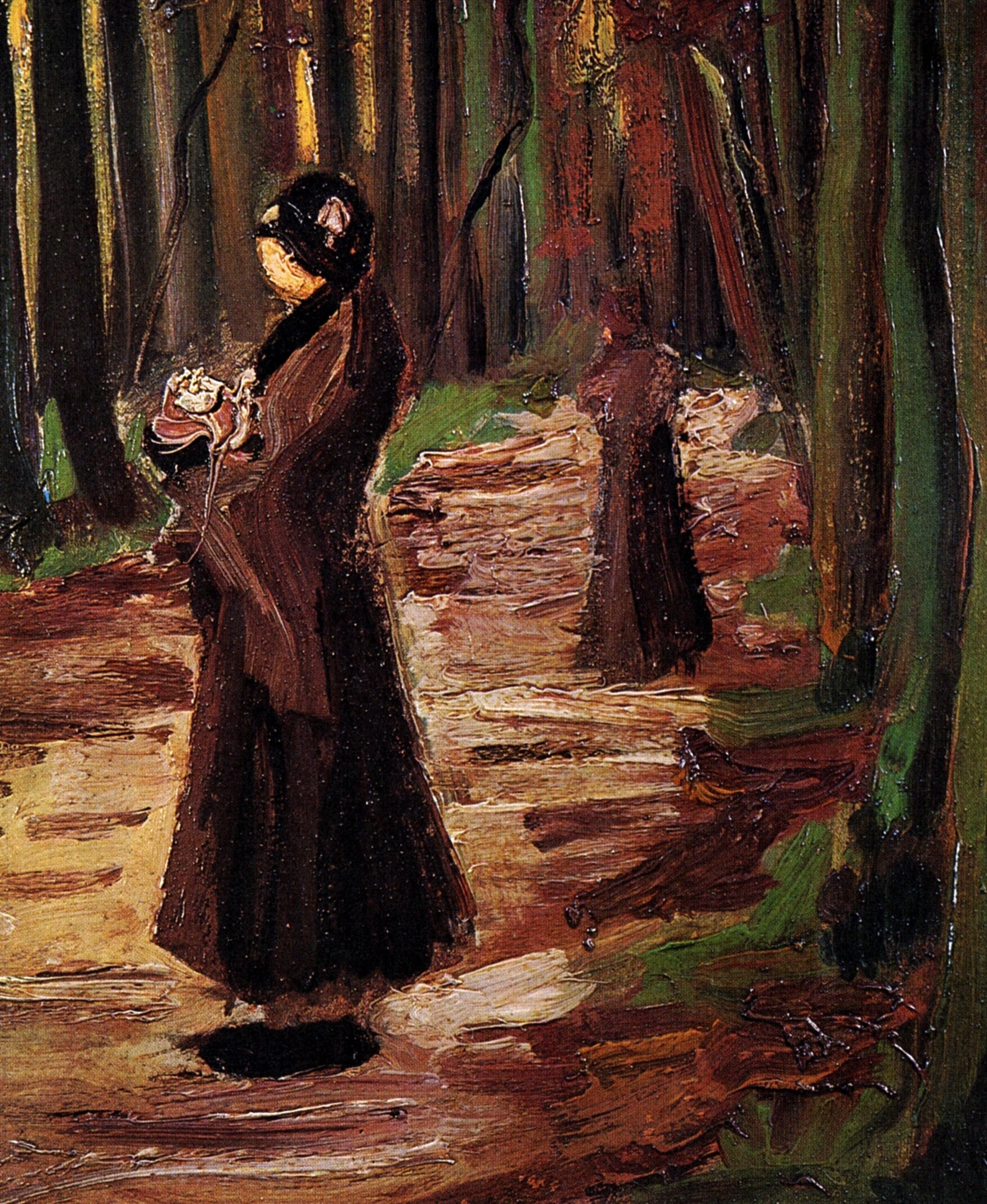 Ван Гог Две женщины в лесу 1882